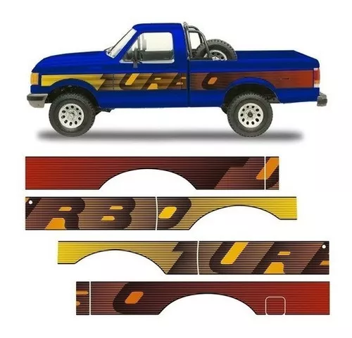 Adesivo Diesel Ford F100 / F1000 (Reverso - Colagem Interna No Vidro) -  Apliques e Adesivos para Antigos