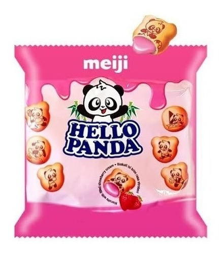 Galleta Panda Meiji Hello Panda Fresa 21g