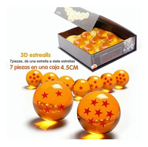 Esferas de dragão Caixa com 7 esferas de Dragon Ball Z