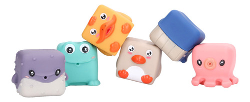 Bloques De Construcción De Animales Bath Squirters, 6 Piezas