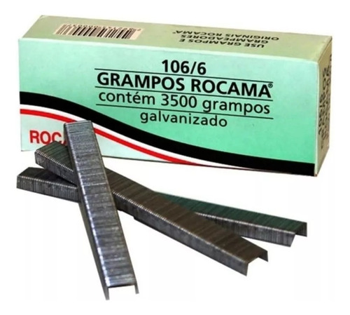 Grampo Para Grampeador Tapeceiro 106/6 Rocama 3500 Grampos 