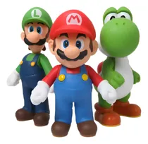 Comprar Set De Super Mario Bros Luigi Yoshi Nintendo 10cm