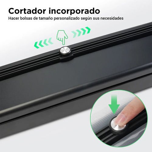 Funsmile Sellador Al Vacío Recargable Wireless Empacadora, 8X Vida Útil Alimentos, 5-12s Vacío Completo, Protege Vino/Salsa contra Oxidación.