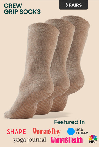Calcetines Antideslizantes Para Mujeres Y Hombres 3 Pares
