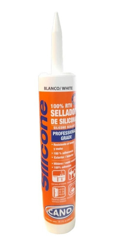 Silicon Cartucho 300ml Blanco Antihongos