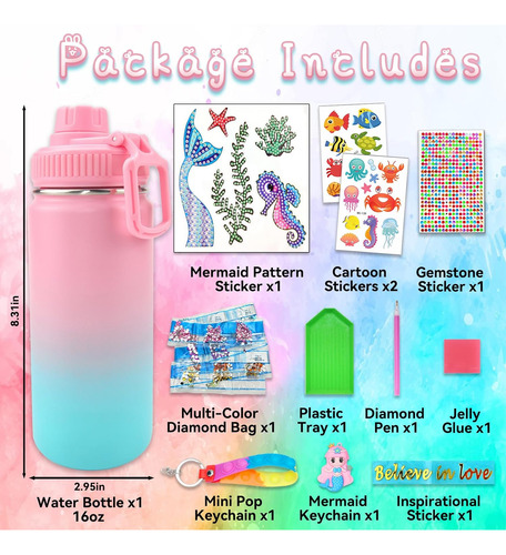 7 July Decora Tus Propios Kits De Botella De Agua Para Niñas