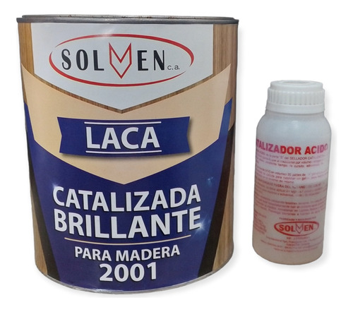 Galon Laca Catalizada Brillante Para Madera Solven