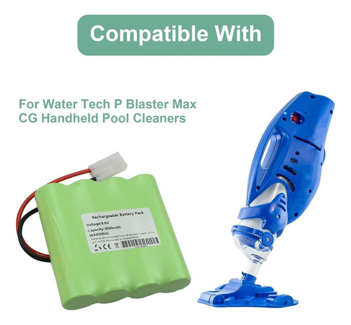 9630-bhpb Batería De Repuesto Pool Blaster Max Cg Tech...
