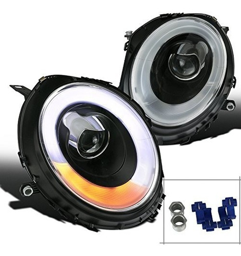 Mini Cooper 2007 2012 Juego Faros Ojo Angel Led 2010 2011