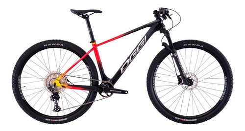 Bicicleta 29 Oggi Agile Sport Carbon 2023 Deore 12v Cor Preto/Vermelho Tamanho do quadro 17