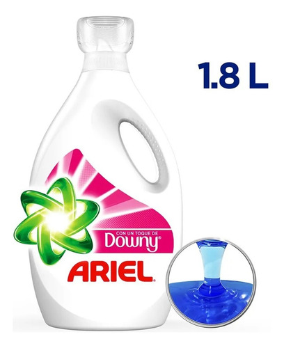 X2 Detergente Líquido Ariel Toque De Downy Más Perfume 1.8 L
