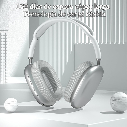 Audifonos Diadema Inalambricos Bluetooth Con Micrófono Negro
