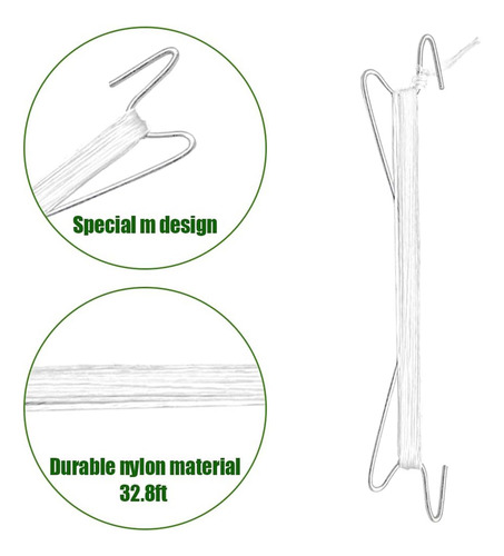 Ganchos Para Tomates Con Cuerda, Clips De Soporte Para Plant