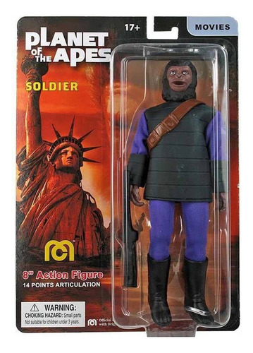 Figura Soldier 20cm Planeta de los simios Articulada Mego 63087, De Sin . Editorial Mego - Wbr, Tapa Blanda En Inglés, 2022