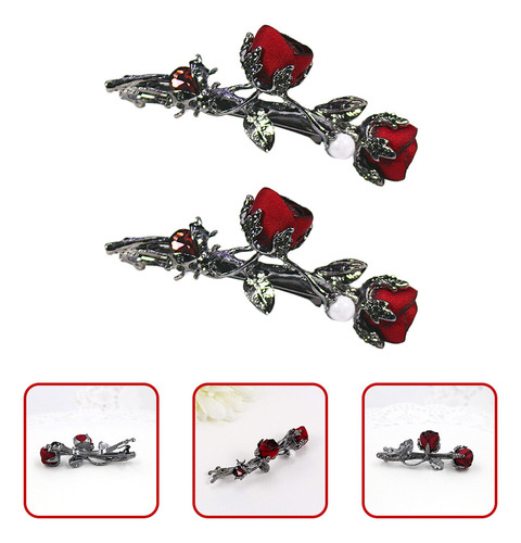 Soporte Vintage Para Cola De Caballo, Broches Con Diamantes