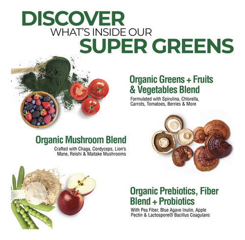 Mistura De Bebidas Super Greens Country Farms 900 G 60 Porçõ