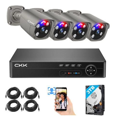 4k 8ch 3tbsistema De Camara De Seguridad 4k Con Disco Duro 