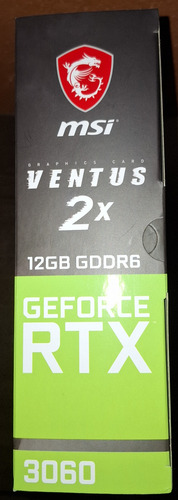 Tarjeta De Video Nvidia Msi Rtx 3060 Ventus 2x 12gb Gddr6 (Usado)