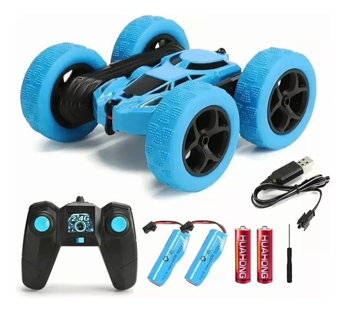 Carros A Control Remoto De Juguete C/giro De 360° P/niños Color Azul