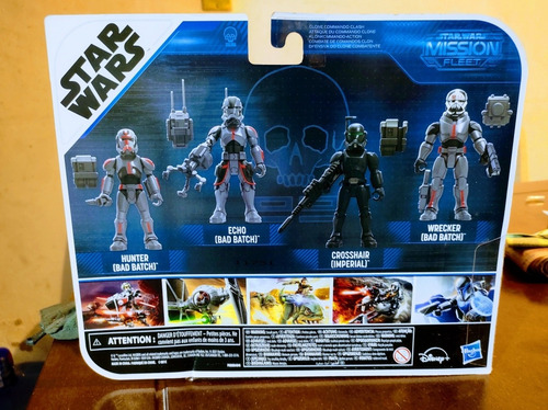 Star Wars Mission Fleet Clone Commando Clash, Bad Batch (Usado)