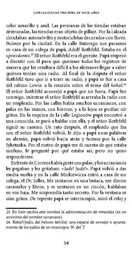 Con Los Ojos De Una Niña De Doce Años. J. Hescheles. Hermida