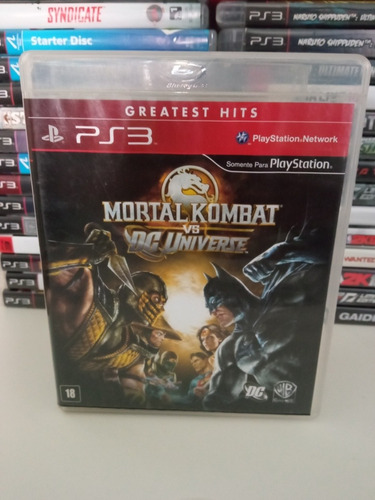 Jogo Mortal Kombat Vs Dc Universe Greatest Hits Ps3 Original