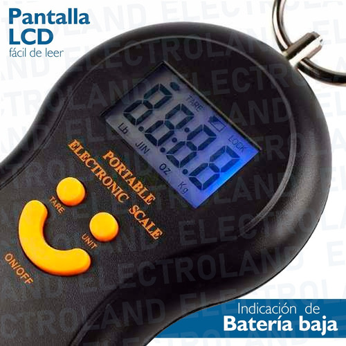 Balanza Digital Portatil De Viaje Pesar Valija 50kg Luz Led