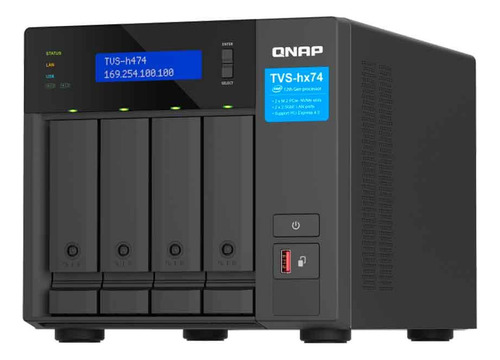 Storage Qnap TVS-H474-PT-8G-Br 4 Baias Gold G7400 3.7ghz 8gb