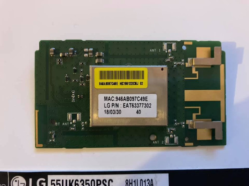 Imagen 3 de 4 de Modulo Wifi Lgsbwac72 Para Televisor LG 55uk6350psc 55uk6350