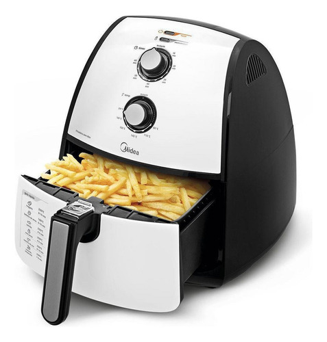 Fritadeira Elétrica S/ Óleo Airfryer Midea 1500w Branco 110v