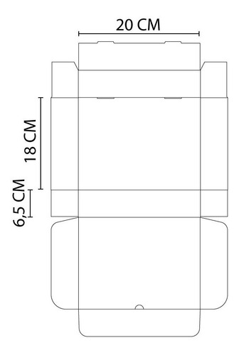 Caja Para Empanadas Media Docena Blanca X 25