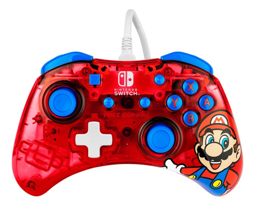 Control Alámbrico Pdp Rock Candy Mario Nintendo Switch
