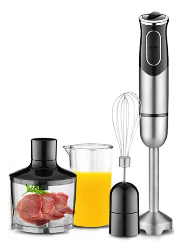 Mixer Processador 4 Em 1 Para Alimentos Gelo Semente Grãos Cor Prata 127v