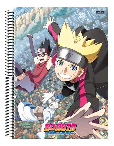 Caderno Boruto Filho Do Naruto Escolar 80 Folhas 1 Matéria