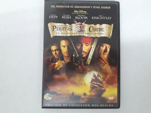 Piratas Del Caribe - La Maldición Del Perla Negra / Dvd 
