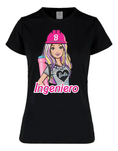 Playera Ingeniero Barbie Super Moda Oficios Dama