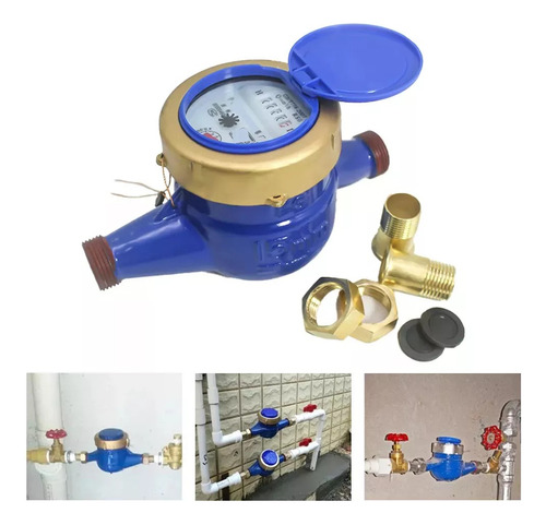 Medidor De Agua Potable Medidor De Agua 1/2 Chorro Único