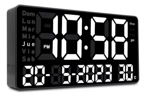 Reloj Digital Led Con Fecha, Temperatura Y Alarma Jh2004