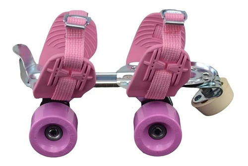 Patines Extensibles Metalicos Leccese Classic Rosa