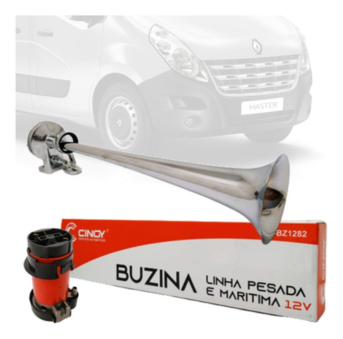 Buzina Maritima De Metal Com Compressor Renault Master