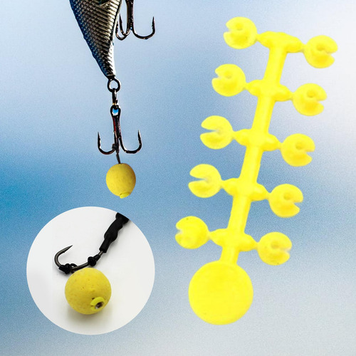 10 Uds Cebo De Pesca De Carpa Deja De Pellets Amarillo