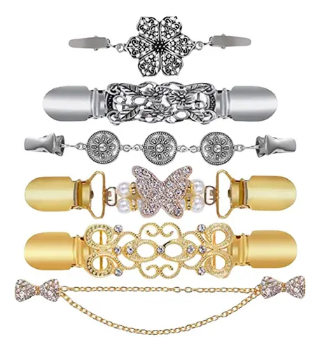 Clips Para Ropa Con Forma De Mariposa, Cárdigan, Cuello, Vin