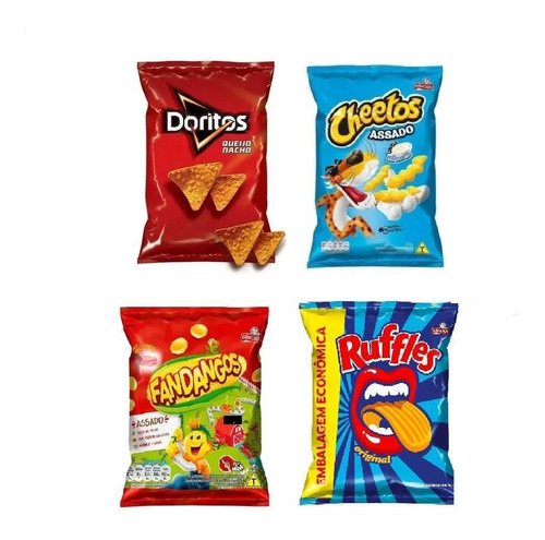 Elma Chips Doritos + Cheetos + Ruffles + Fandango 60un Total