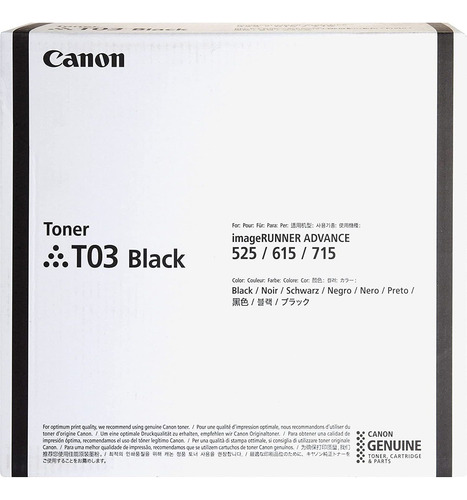 Canon T03 Cartucho De Tóner Original - Negro