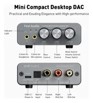 Comprar Amplificador De Audífonos Dac Hifi Hasta 1000mw - Fosi Audio K5 Pro - Ideal Para Gaming