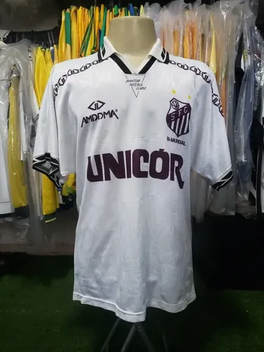 Camisa I Santos Amddma 1995 N° 15 De Jogo | MercadoLivre