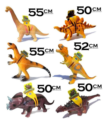 Imagen 2 de 10 de Dinosaurios Grandes Juguete Sonido Para Niños Coleccion
