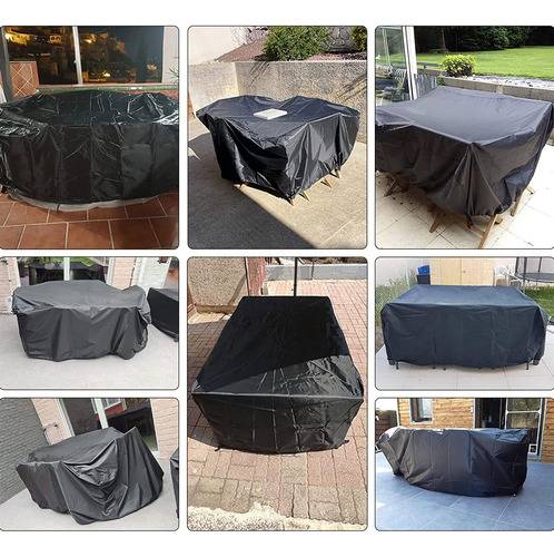 El Juego De Muebles De Mesa De Patio Cubre Cubiertas De L