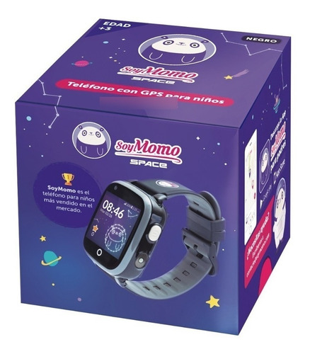 Imagen 3 de 6 de Soymomo Space 4g Reloj Gps Niños Momo Smartwatch Color de la caja Negro