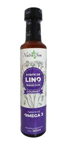 Aceite De Lino Prensado En Frio 250 Ml - Nutrasem 